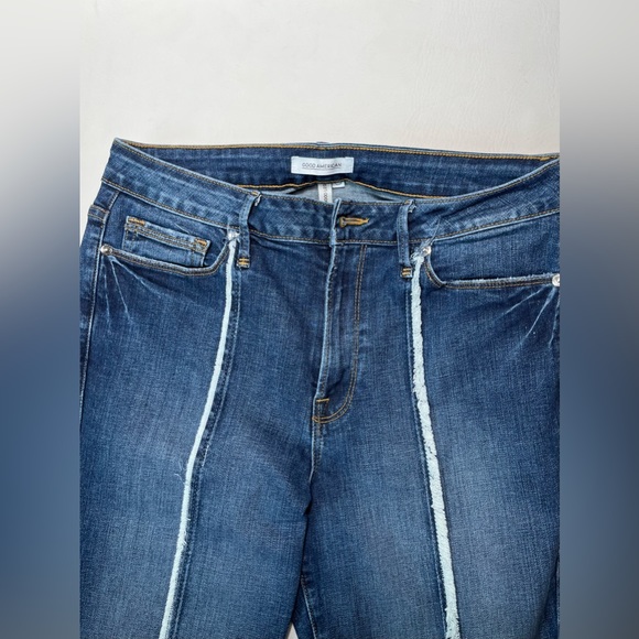 GOOD AMERICAN GOD LEGS STRAIGHT JEANS SIZE 10/30 - Picture 3 of 9